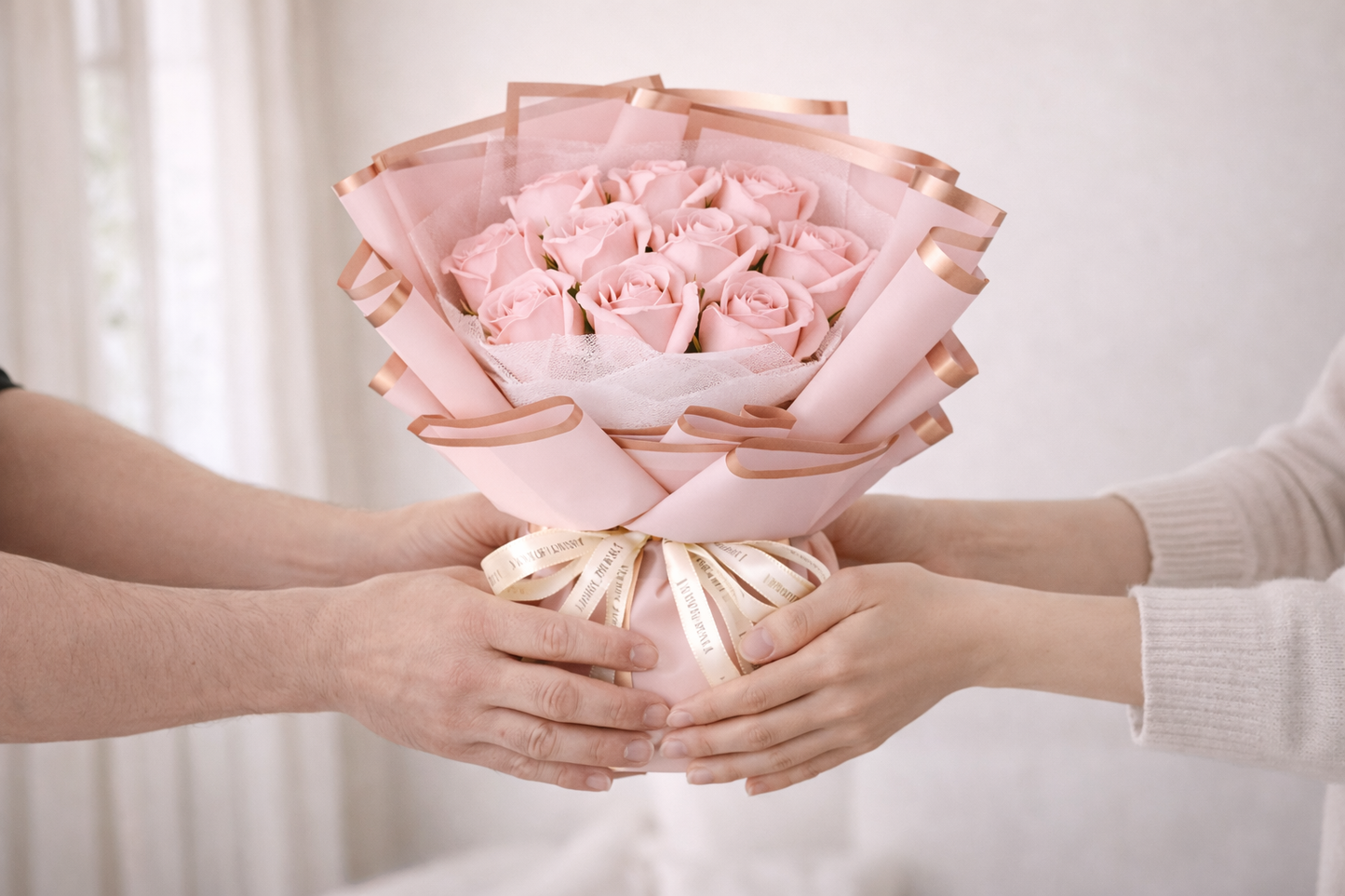 Blue Rose Soap Bouquet Gift Box