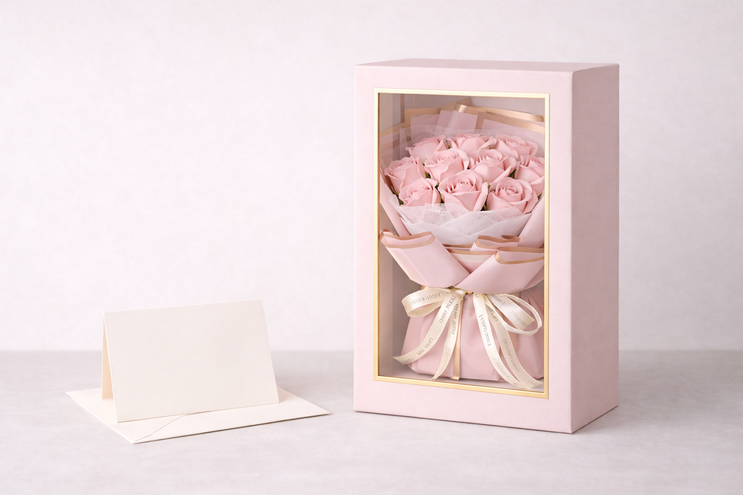 Purple Rose Soap Bouquet Gift Box