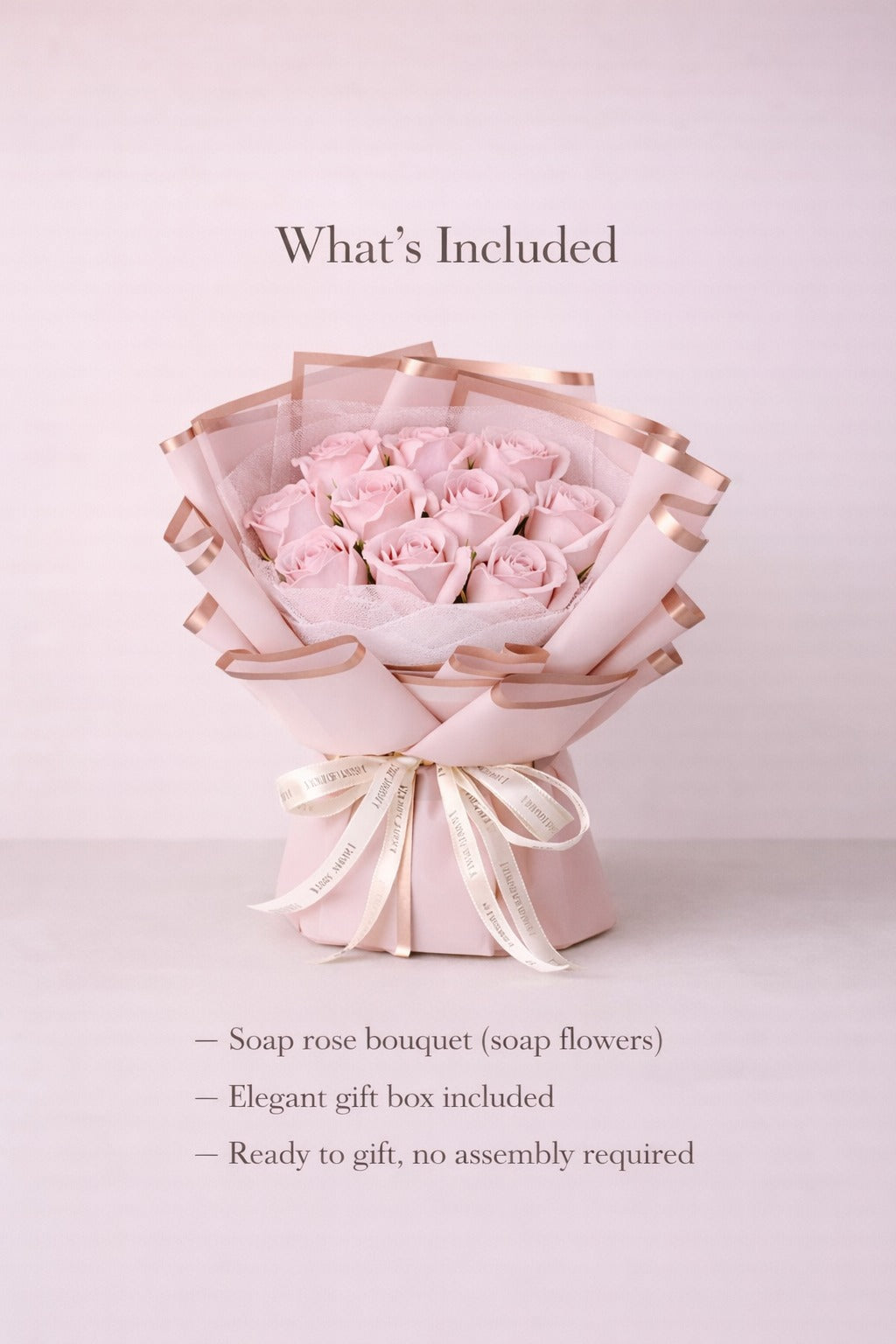 Blue Rose Soap Bouquet Gift Box