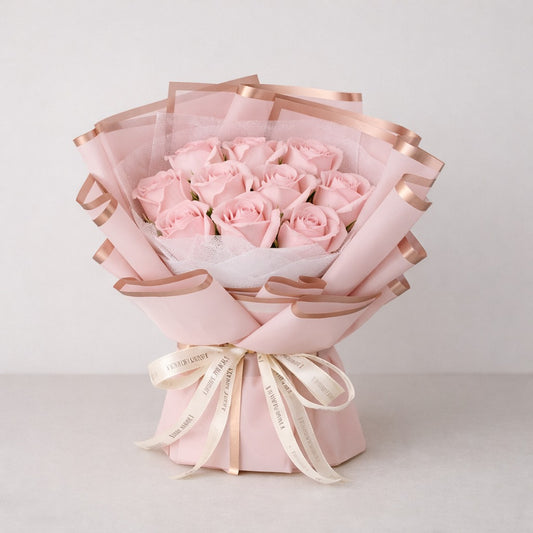 Pink Rose Soap Bouquet Gift Box