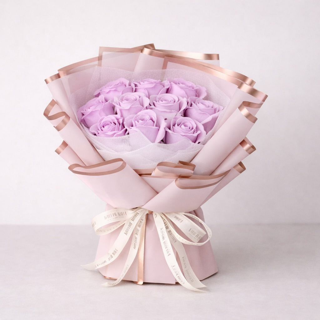 Blue Rose Soap Bouquet Gift Box