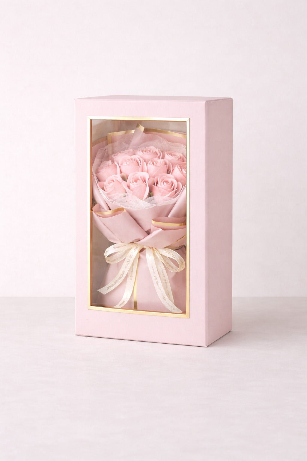 Pink Rose Soap Bouquet Gift Box